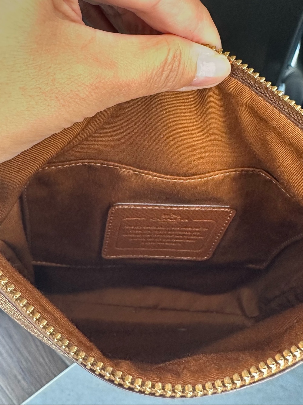 Coach Signature North-South Crossbody Bag - Picture 11 of 12